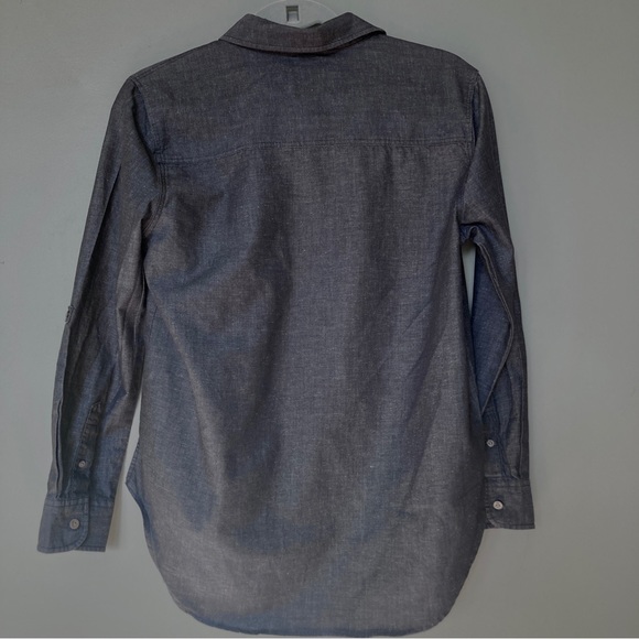 TENTREE Grey Chambray Popover Tunic Shirt - Picture 2 of 2